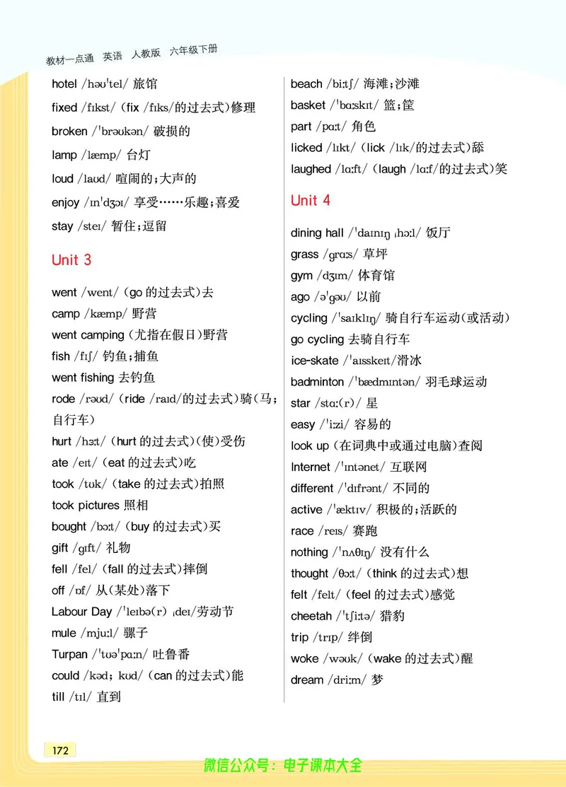 英语6B_26春四年级上下册人教版_四上英语合集人教版PEP英语四年级上册新教材（教学视频+课件+动画+音频+练习+教案）_17练习资料_小学英语（预习复习资料大礼包）_《教材一点通》