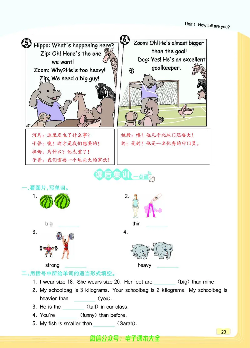 英语6B_26春四年级上下册人教版_四上英语合集人教版PEP英语四年级上册新教材（教学视频+课件+动画+音频+练习+教案）_17练习资料_小学英语（预习复习资料大礼包）_《教材一点通》