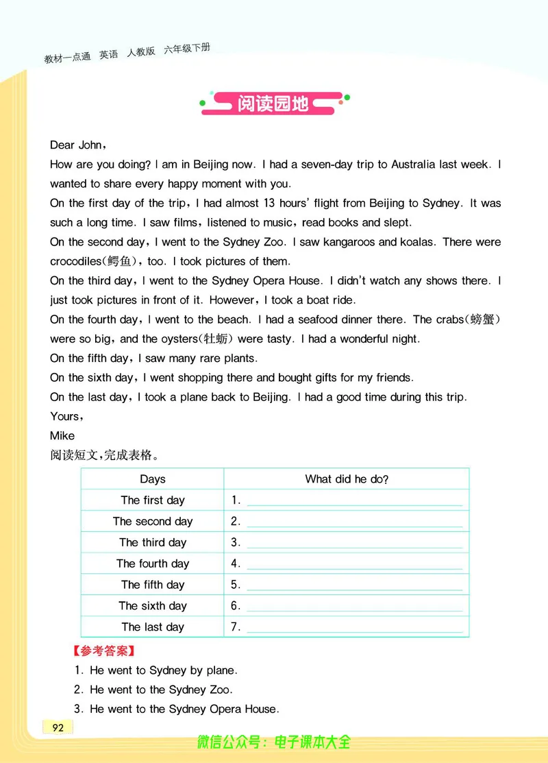 英语6B_26春四年级上下册人教版_四上英语合集人教版PEP英语四年级上册新教材（教学视频+课件+动画+音频+练习+教案）_17练习资料_小学英语（预习复习资料大礼包）_《教材一点通》