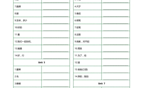 新科普版三年级上册单词正序序汉译英横线版(5页)_26春四年级上下册人教版_四上英语合集人教版PEP英语四年级上册新教材（教学视频+课件+动画+音频+练习+教案）_17练习资料_科普版