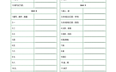 新科普版三年级上册单词正序序汉译英横线版(5页)_26春四年级上下册人教版_四上英语合集人教版PEP英语四年级上册新教材（教学视频+课件+动画+音频+练习+教案）_17练习资料_科普版