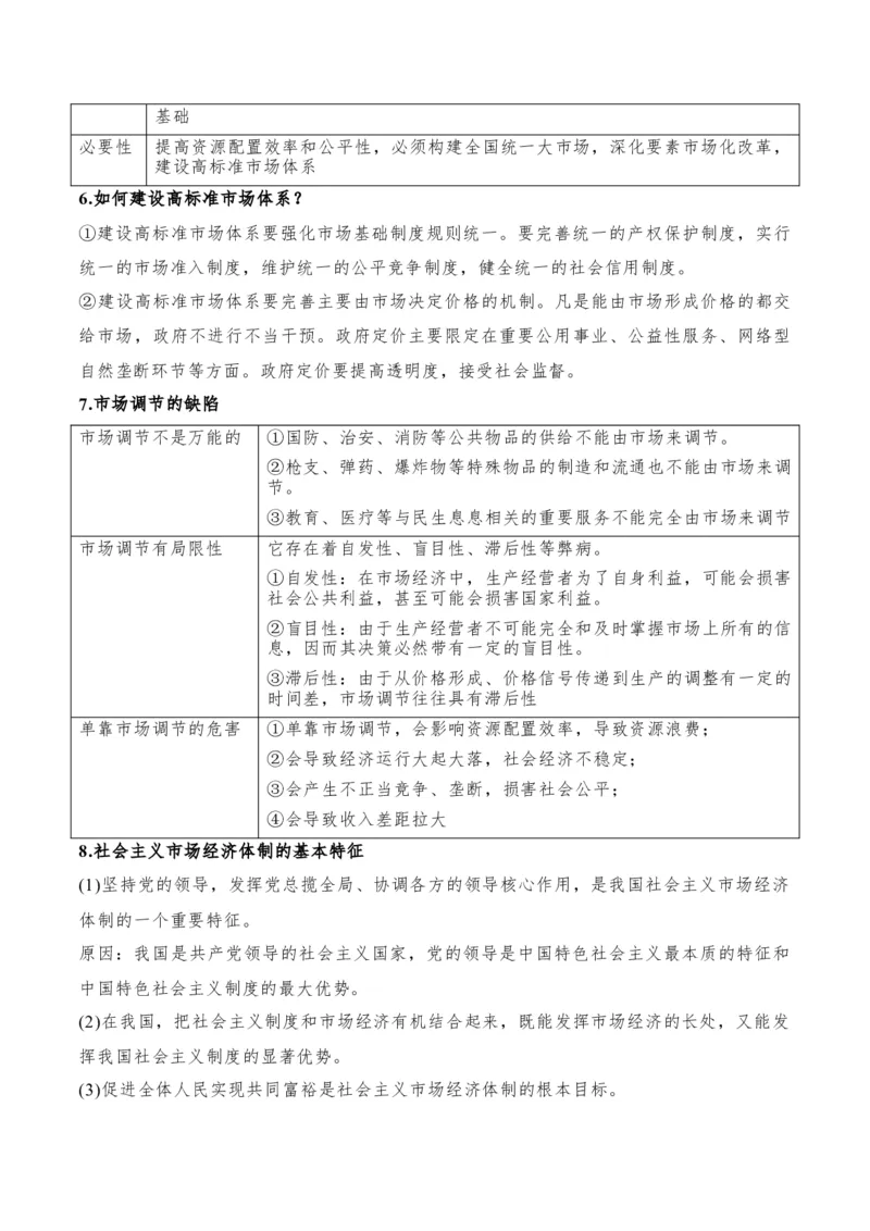 专题11制度篇&mdash;&mdash;基本经济制度（讲义）（解析版）_8.2025政治总复习_2024年新高考资料_2.2024二轮复习
