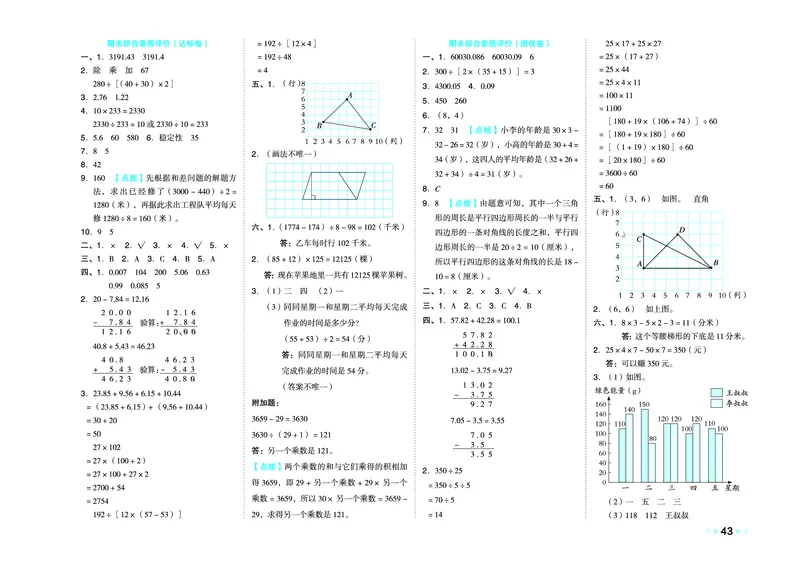26春好卷四年级数学下（XS版）0_数学《好卷》西师26春抢先版