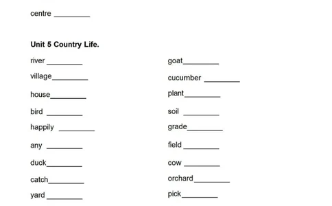鲁科版英语五年级下册单词默写表_26春四年级上下册人教版_四上英语合集人教版PEP英语四年级上册新教材（教学视频+课件+动画+音频+练习+教案）_17练习资料_《小学英语单词默写表》
