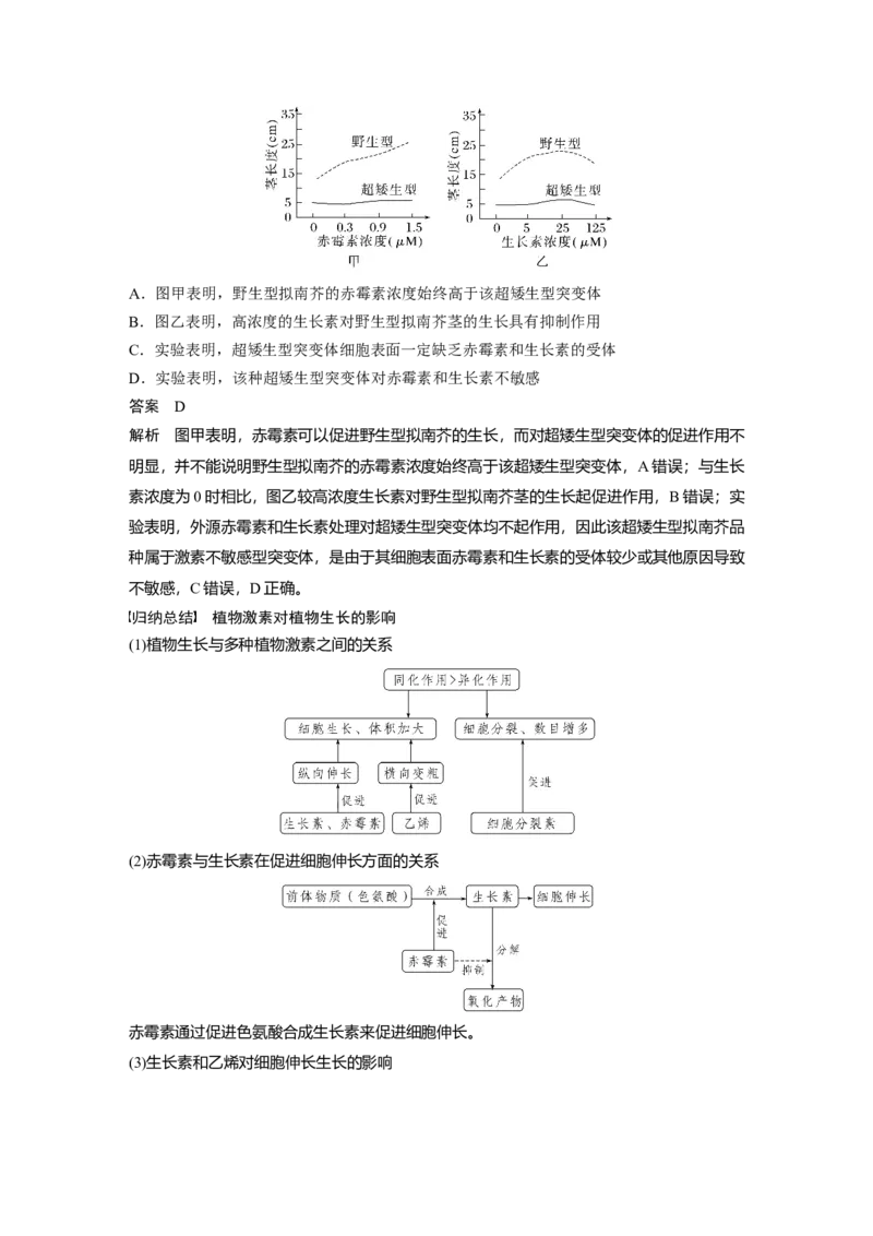 2024年高考生物一轮复习（新人教版）第8单元　第10课时　其他植物激素、植物生长调节剂及环境因素参与调节植物的生命活动_09高考生物_2024年新高考资料_1.2024一轮复习