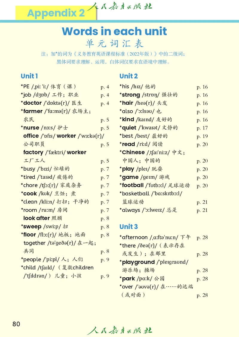 新版教材丨人教PEP版4年级英语上册电子课本（高清版）_26春四年级上下册人教版