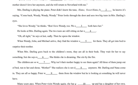 专题20短文填空（原卷版）_02中考总复习（2026版更新中）_03-英语-中考总复习_2024年中考复习资料_专项复习资料_完❤❤备战2024年中考英语题型突破（各地中考真题精选）