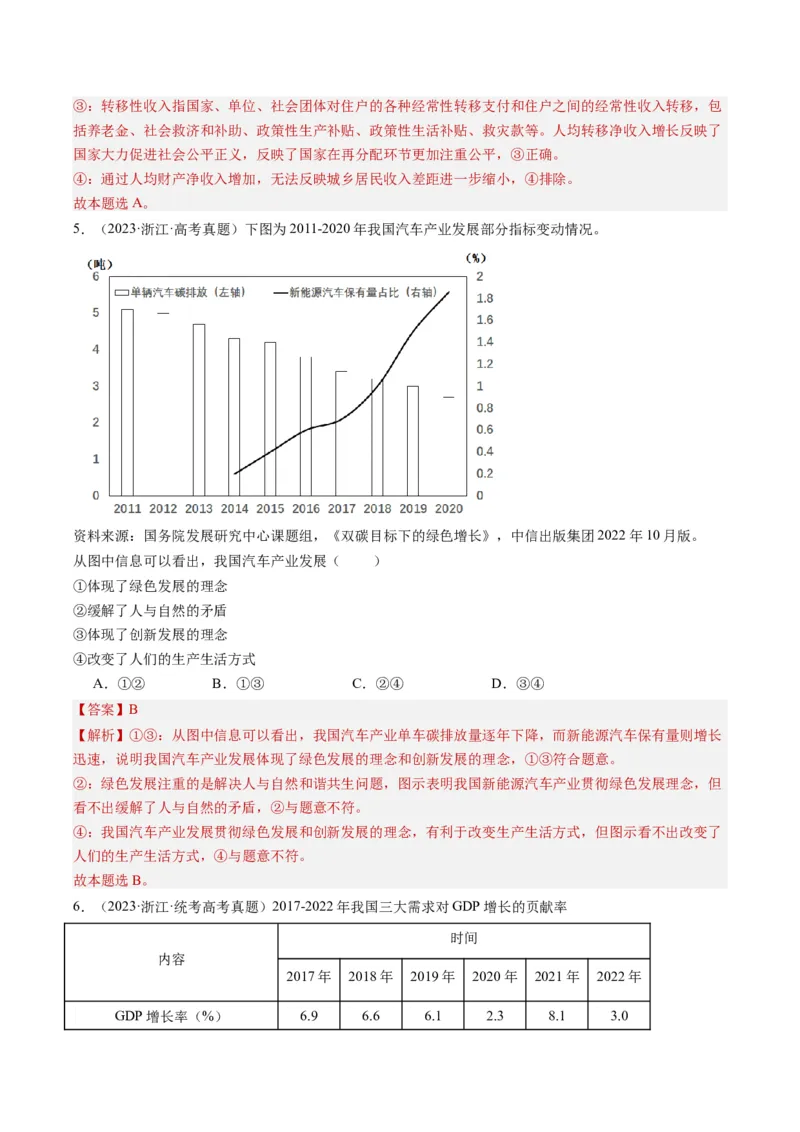 专题12&ldquo;图表式&rdquo;选择题(解析版)_8.2025政治总复习_2024年新高考资料_2.2024二轮复习_2024年高考政治二轮热点题型归纳与变式演练（新高考通用）