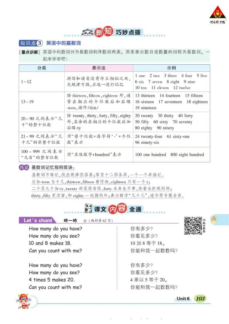状元大课堂三年级下册英语人教PEP版学生用书_26春四年级上下册人教版_四上英语合集人教版PEP英语四年级上册新教材（教学视频+课件+动画+音频+练习+教案）_17练习资料_《状元导学案》