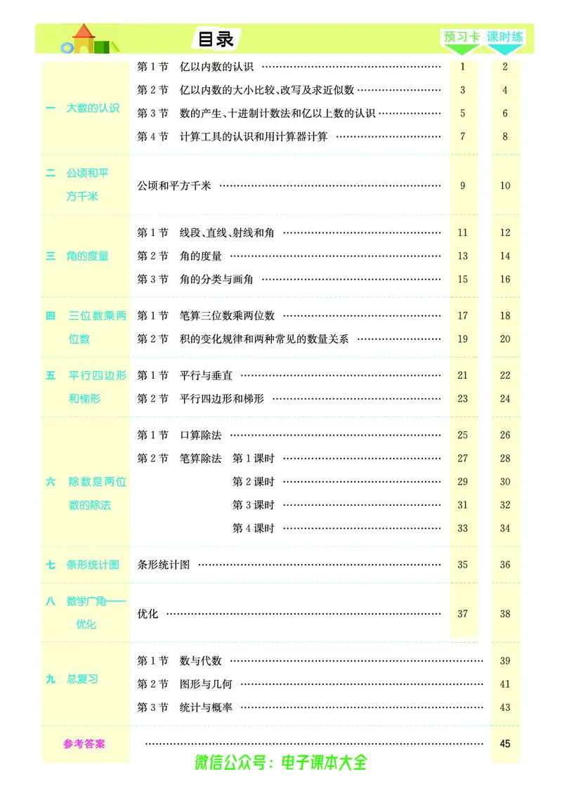 素养提升手册（预习卡+课时练）4上_26春四年级上下册人教版_四上英语合集人教版PEP英语四年级上册新教材（教学视频+课件+动画+音频+练习+教案）_17练习资料_《预习卡》_1-6上册