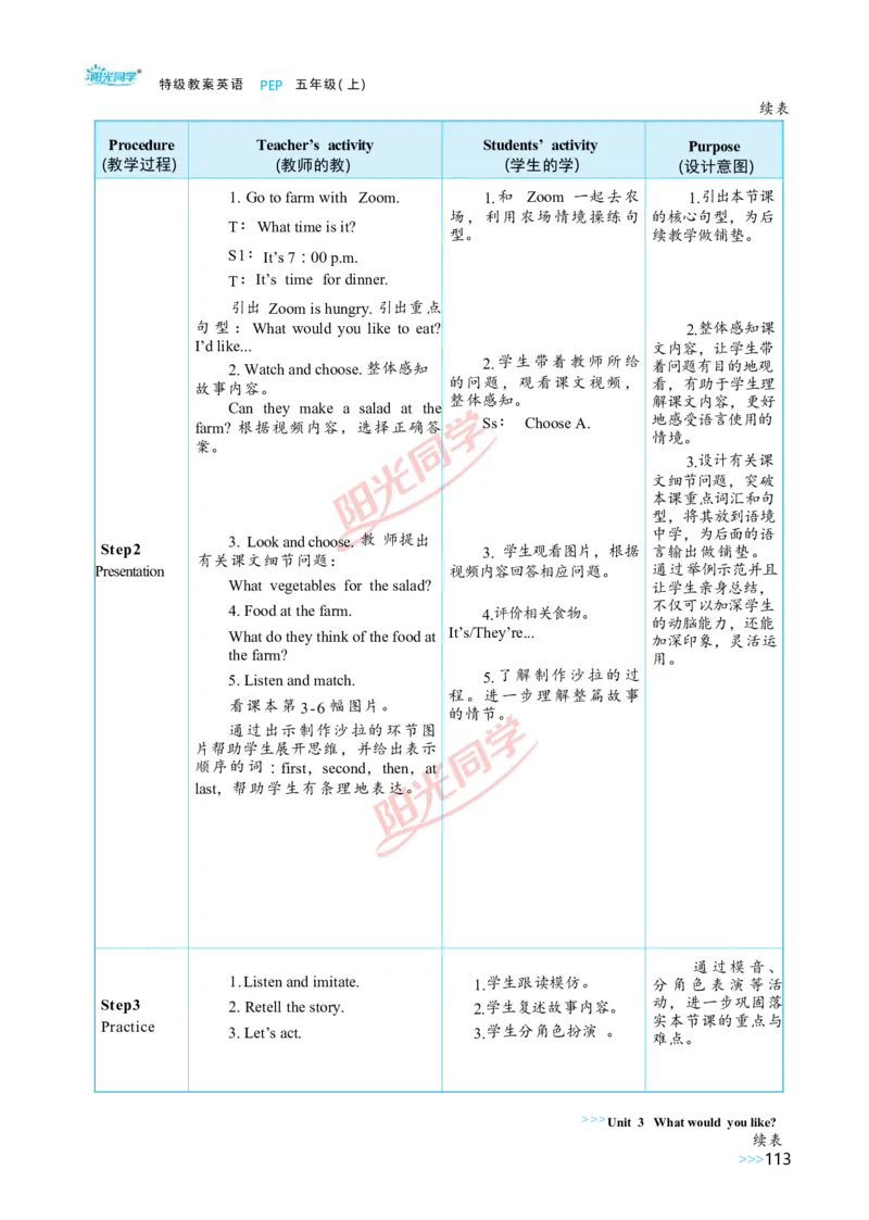 教案正文5上_Unit3_26春四年级上下册人教版_四上英语合集人教版PEP英语四年级上册新教材（教学视频+课件+动画+音频+练习+教案）_19同步教案课件_人教pep3_3-6上册