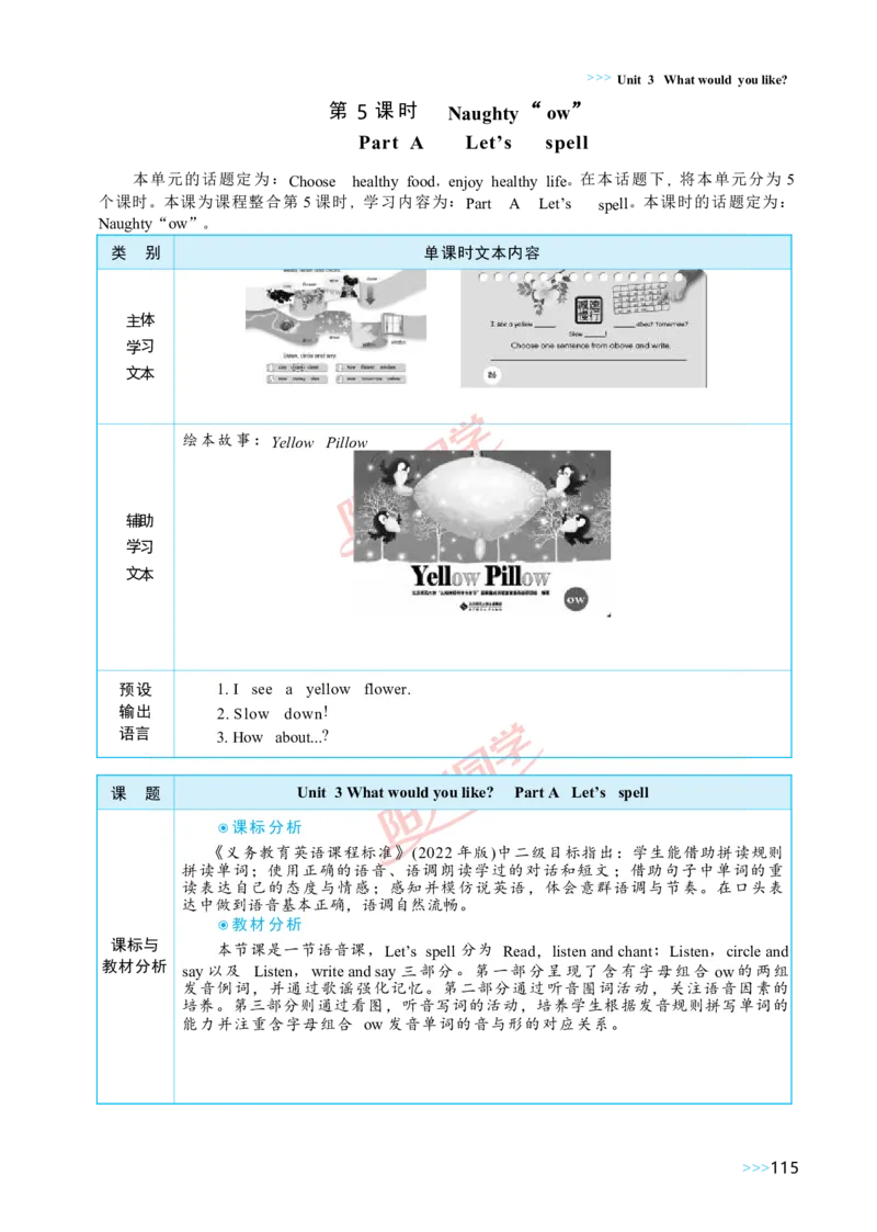 教案正文5上_Unit3_26春四年级上下册人教版_四上英语合集人教版PEP英语四年级上册新教材（教学视频+课件+动画+音频+练习+教案）_19同步教案课件_人教pep3_3-6上册