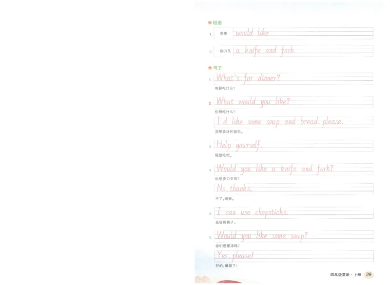 状元默写本四年级上双层_26春四年级上下册人教版_四上英语合集人教版PEP英语四年级上册新教材（教学视频+课件+动画+音频+练习+教案）_17练习资料_小学英语（预习复习资料大礼包）
