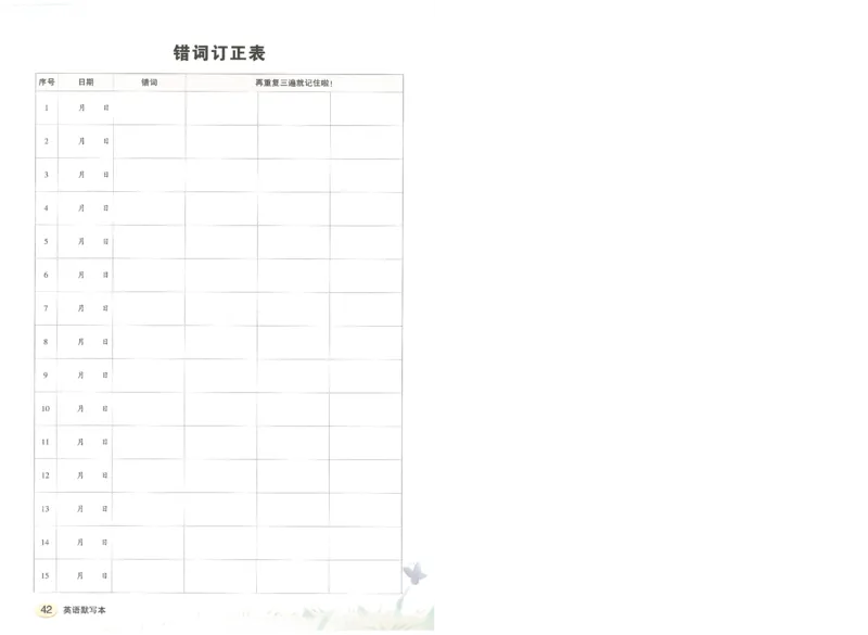 状元默写本四年级上双层_26春四年级上下册人教版_四上英语合集人教版PEP英语四年级上册新教材（教学视频+课件+动画+音频+练习+教案）_17练习资料_小学英语（预习复习资料大礼包）