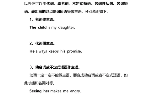2021届人大附中高中英语新高考语法一轮复习讲义（02）可做主语的词类知识点总结整理_03高考英语_新高考复习资料_2022年新高考资料_2022年新高考英语一轮复习