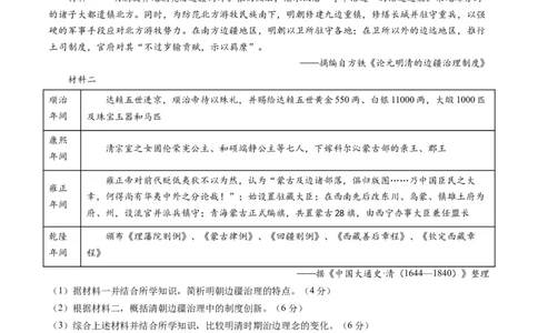 2024年一轮复习收官卷第一模拟（江苏卷）（原卷版）_07高考历史_2024年新高考资料_1.2024一轮复习_2024年高考历史一轮复习讲练测（新教材新高考）