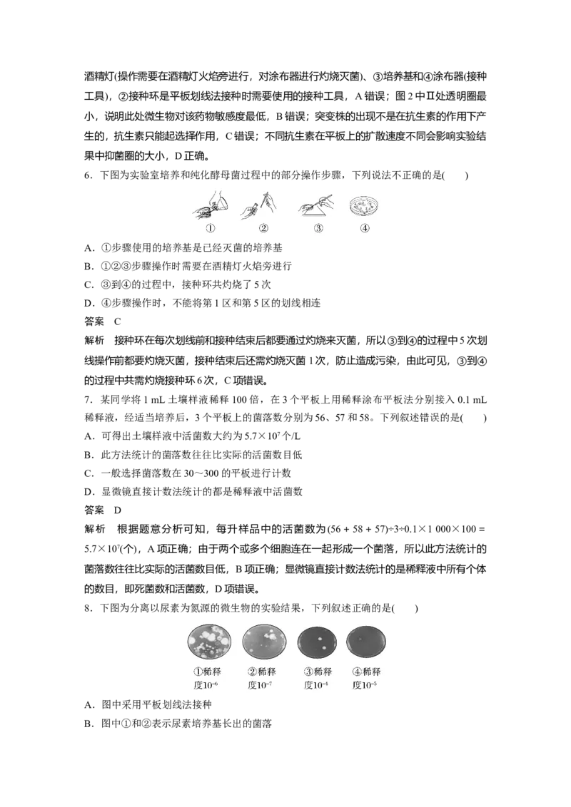 2024年高考生物一轮复习（新人教版）第10单元　第2课时　微生物的培养技术及应用_09高考生物_2024年新高考资料_1.2024一轮复习_2024年高考生物一轮复习讲义（新人教版）