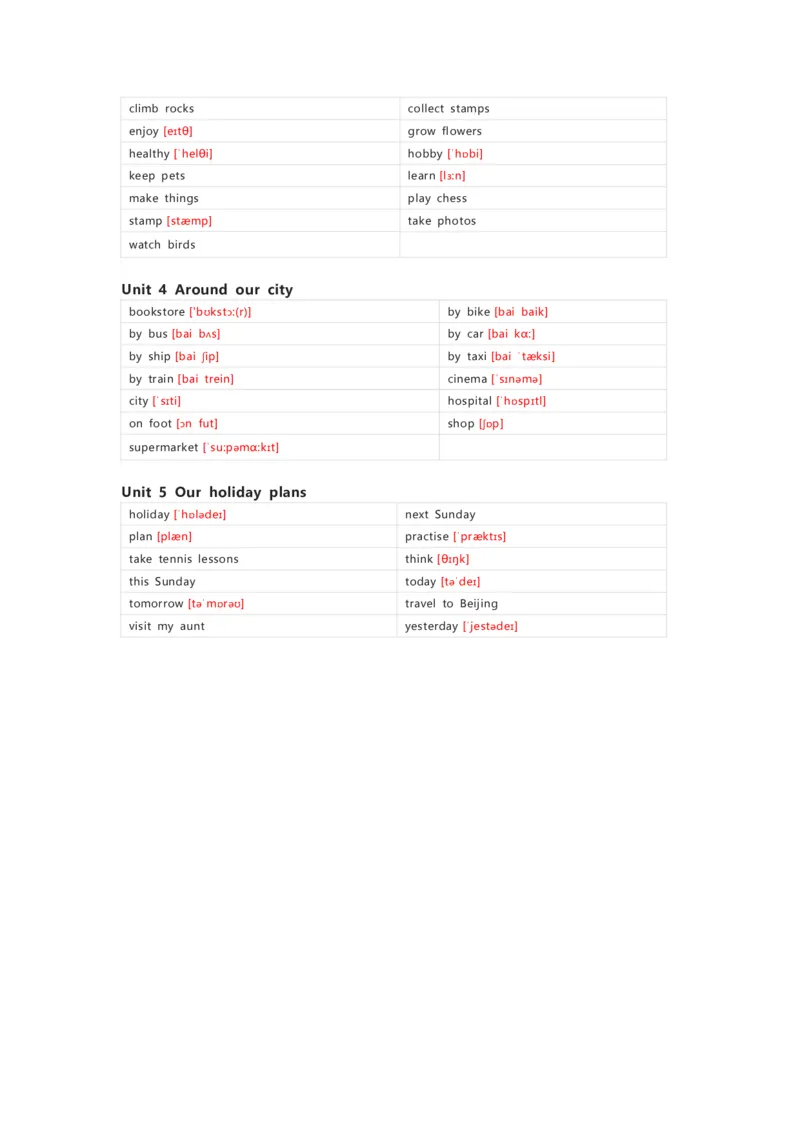 重大版英语六年级上册单词默写表_26春四年级上下册人教版_四上英语合集人教版PEP英语四年级上册新教材（教学视频+课件+动画+音频+练习+教案）_17练习资料_《小学英语单词默写表》