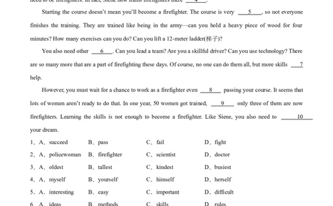 专题07完形填空02-生活哲理（解析版）_02中考总复习（2026版更新中）_03-英语-中考总复习_2024年中考复习资料_专项复习资料_完❤❤备战2024年中考英语题型突破（各地中考真题精选）