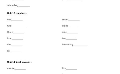 沪教牛津版小学英语三年级上册单词默写表_26春四年级上下册人教版_四上英语合集人教版PEP英语四年级上册新教材（教学视频+课件+动画+音频+练习+教案）_17练习资料_沪教牛津版