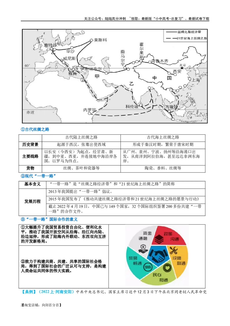 专题07发展与合作（讲义）（解析版）_02中考总复习（2026版更新中）_09-地理-中考总复习_2024年中考复习资料_一轮复习_❤2024年中考地理一轮复习讲练测（全国通用）_配套讲义