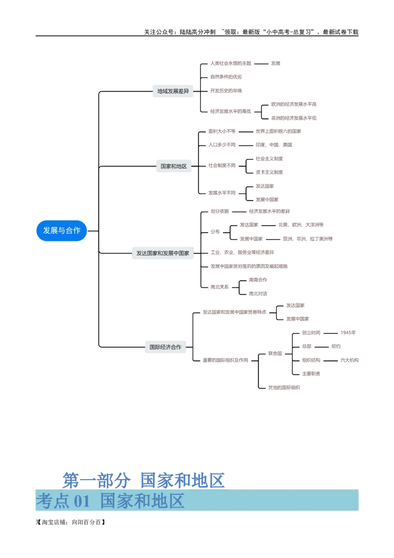 专题07发展与合作（讲义）（解析版）_02中考总复习（2026版更新中）_09-地理-中考总复习_2024年中考复习资料_一轮复习_❤2024年中考地理一轮复习讲练测（全国通用）_配套讲义