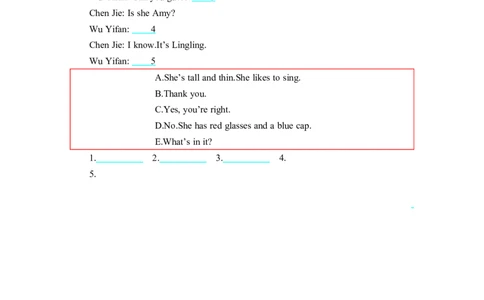 期中测试卷_26春四年级上下册人教版_四上英语合集人教版PEP英语四年级上册新教材（教学视频+课件+动画+音频+练习+教案）_19同步教案课件_人教pep3_3-6年级上册_Unit3Myfriends