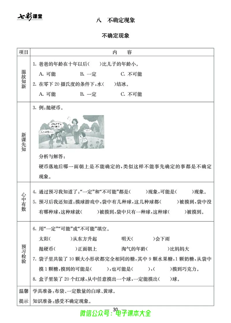 西师大4a_26春四年级上下册人教版_四上英语合集人教版PEP英语四年级上册新教材（教学视频+课件+动画+音频+练习+教案）_17练习资料_小学英语（预习复习资料大礼包）_《预习卡》