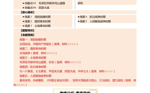 专题07曙光破晓：党领导新民主主义革命走向成功（讲练）（原卷版）_02中考总复习（2026版更新中）_06-历史-中考总复习_2025年中考复习资料_2025中考二轮课件ppt+讲义+练习历史_讲义+练习