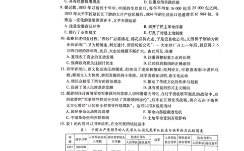 2022-2023学年高三年级TOP二十名校九月摸底考试历史_07高考历史_历史高考模拟题_新高考_2023年_2023TOP二十名校九月摸底考试历史含答案