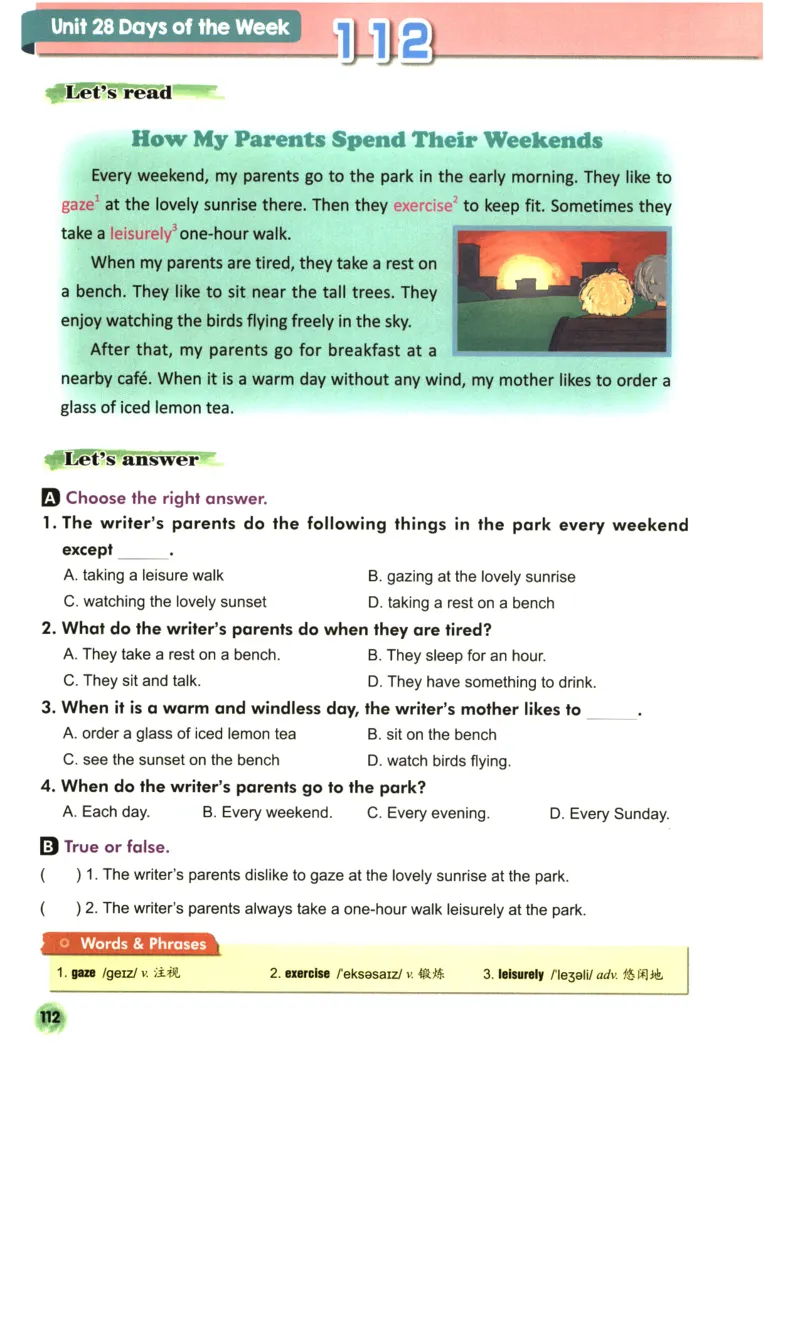 读霸小学英语4年级阅读128篇_26春四年级上下册人教版_四上英语合集人教版PEP英语四年级上册新教材（教学视频+课件+动画+音频+练习+教案）_17练习资料_《英语阅读128篇》