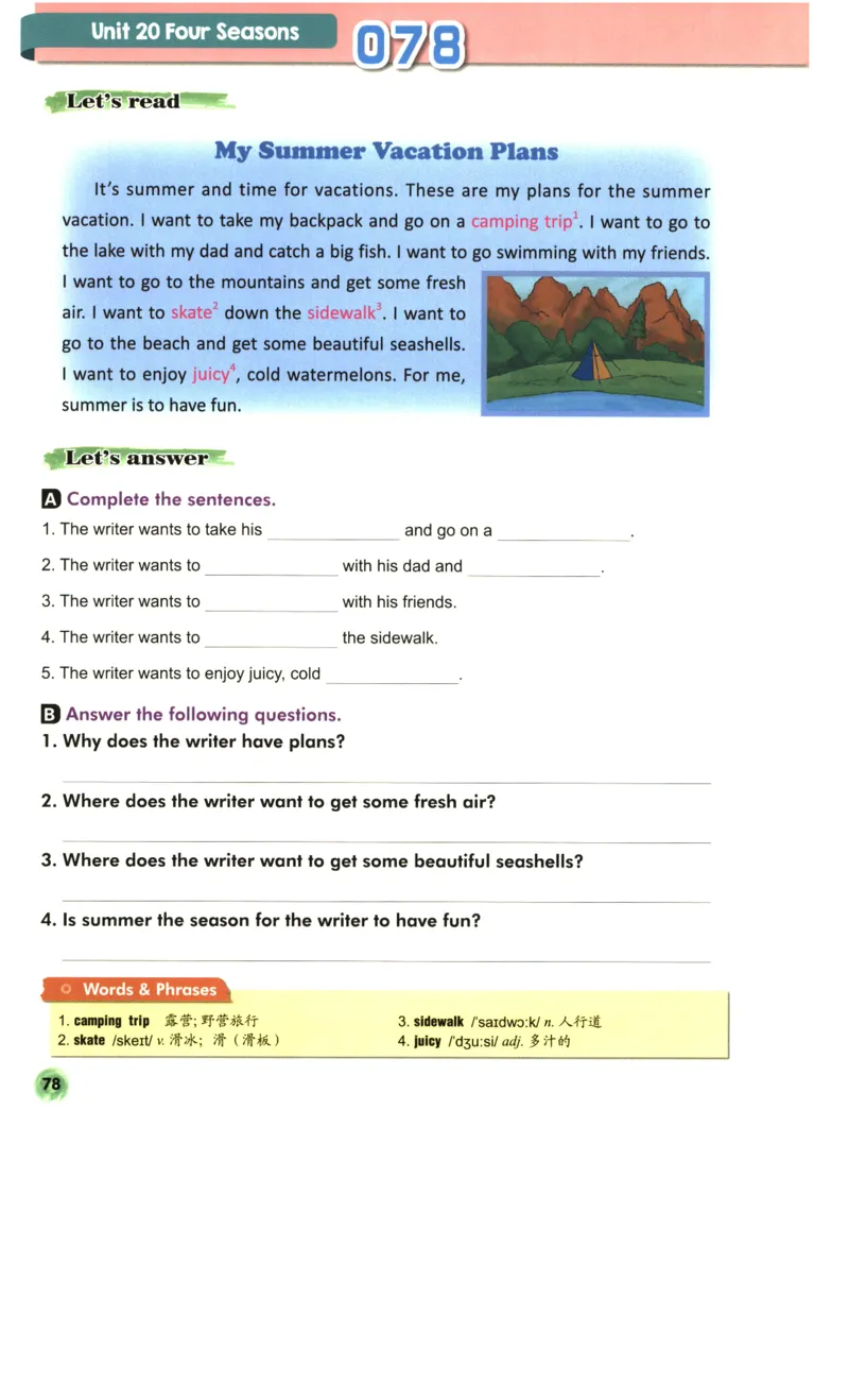 读霸小学英语4年级阅读128篇_26春四年级上下册人教版_四上英语合集人教版PEP英语四年级上册新教材（教学视频+课件+动画+音频+练习+教案）_17练习资料_《英语阅读128篇》