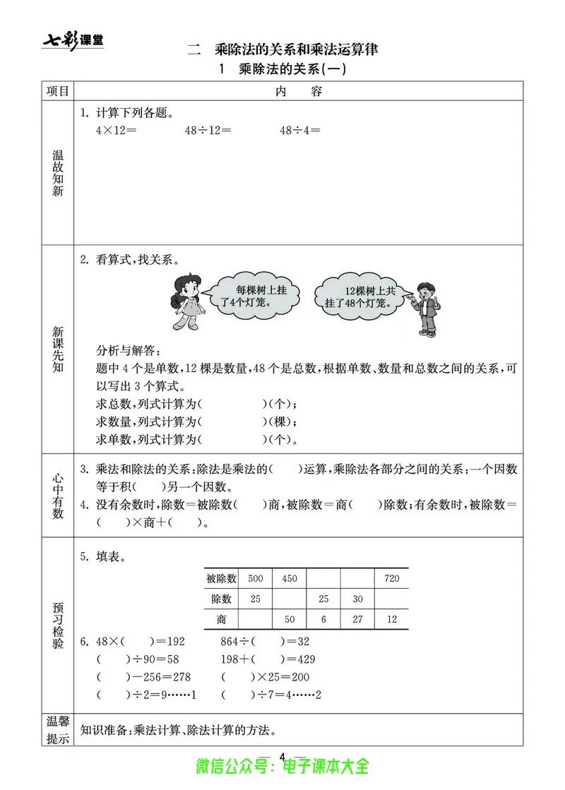 4b_26春四年级上下册人教版_四上英语合集人教版PEP英语四年级上册新教材（教学视频+课件+动画+音频+练习+教案）_17练习资料_小学英语（预习复习资料大礼包）_《预习卡》_1-6下册