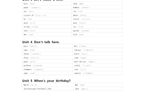 湘少版英语五年级下册单词默写表_26春四年级上下册人教版_四上英语合集人教版PEP英语四年级上册新教材（教学视频+课件+动画+音频+练习+教案）_17练习资料_《小学英语单词默写表》