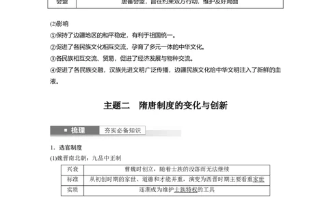 2024年高考历史一轮复习（部编版）板块1第2单元第6讲　三国两晋南北朝至隋唐的政治创新_07高考历史_2024年新高考资料_1.2024一轮复习_2024年高考历史一轮复习讲义（部编版）