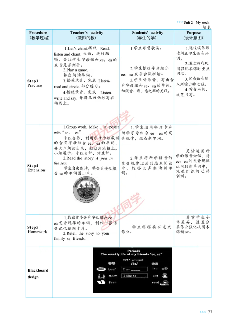 教案正文5上_Unit2_26春四年级上下册人教版_四上英语合集人教版PEP英语四年级上册新教材（教学视频+课件+动画+音频+练习+教案）_19同步教案课件_人教pep3_3-6上册
