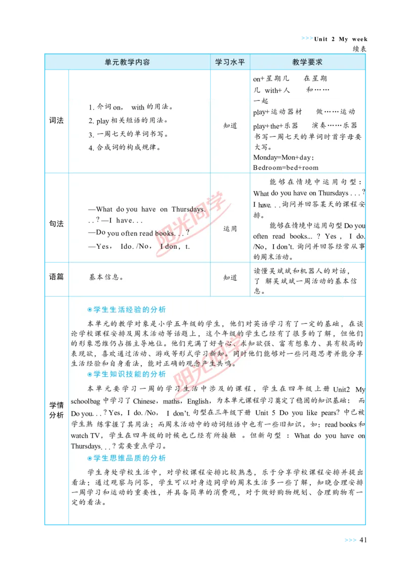 教案正文5上_Unit2_26春四年级上下册人教版_四上英语合集人教版PEP英语四年级上册新教材（教学视频+课件+动画+音频+练习+教案）_19同步教案课件_人教pep3_3-6上册