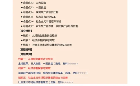 专题09创富之路：新中国经济建设与发展（讲练）（原卷版）_02中考总复习（2026版更新中）_06-历史-中考总复习_2025年中考复习资料_2025中考二轮课件ppt+讲义+练习历史_讲义+练习