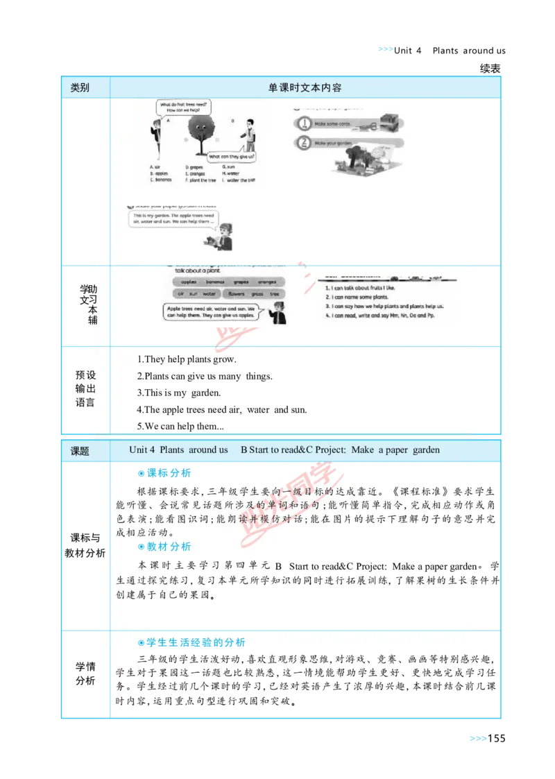 教案正文3上_Unit4_26春四年级上下册人教版_四上英语合集人教版PEP英语四年级上册新教材（教学视频+课件+动画+音频+练习+教案）_19同步教案课件_人教pep3_3-6上册