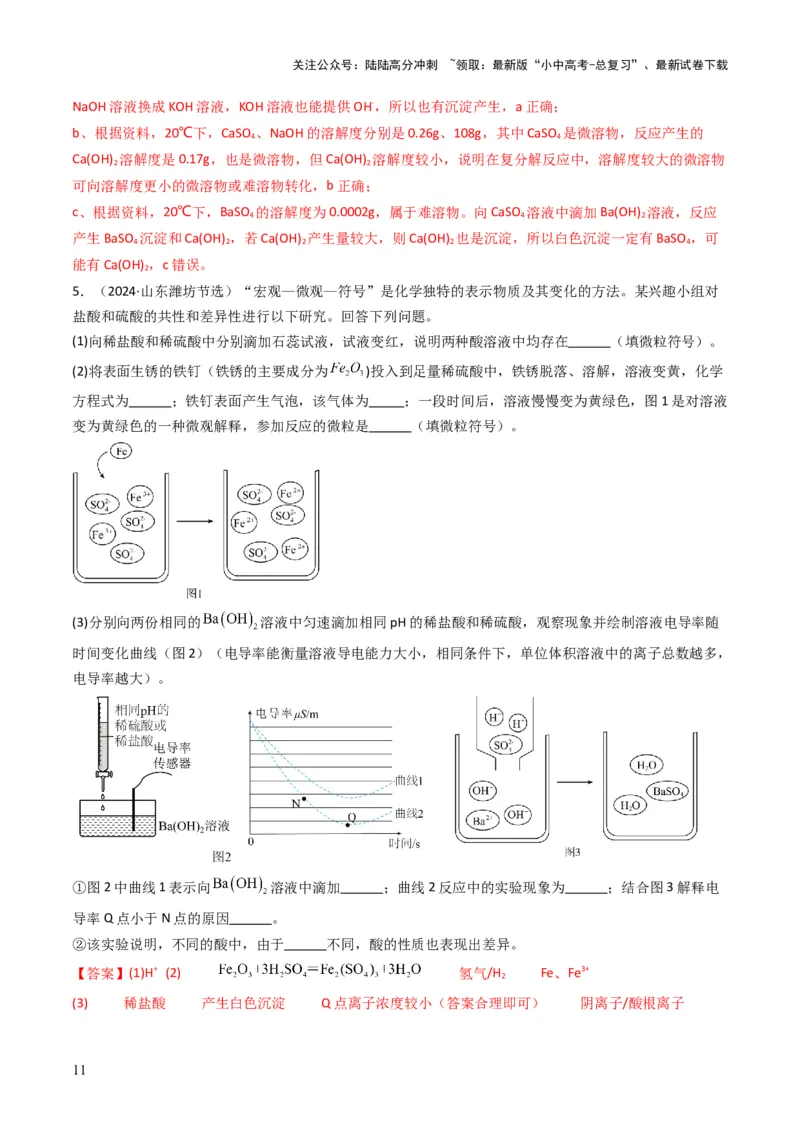 专题07常见的盐和化肥（解析版）_02中考总复习（2026版更新中）_05-化学-中考总复习_2025年中考复习资料_备战2025年中考化学真题题源解密