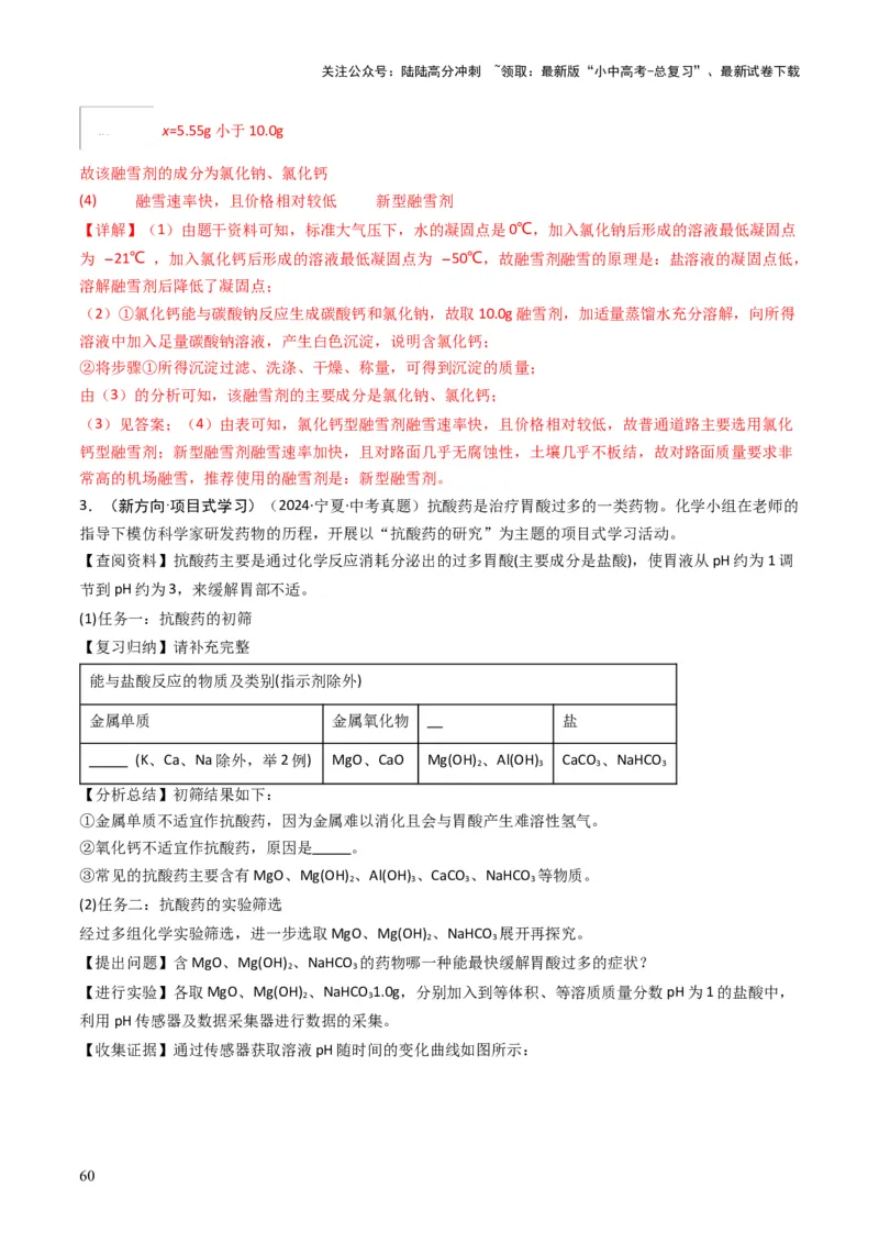 专题07常见的盐和化肥（解析版）_02中考总复习（2026版更新中）_05-化学-中考总复习_2025年中考复习资料_备战2025年中考化学真题题源解密