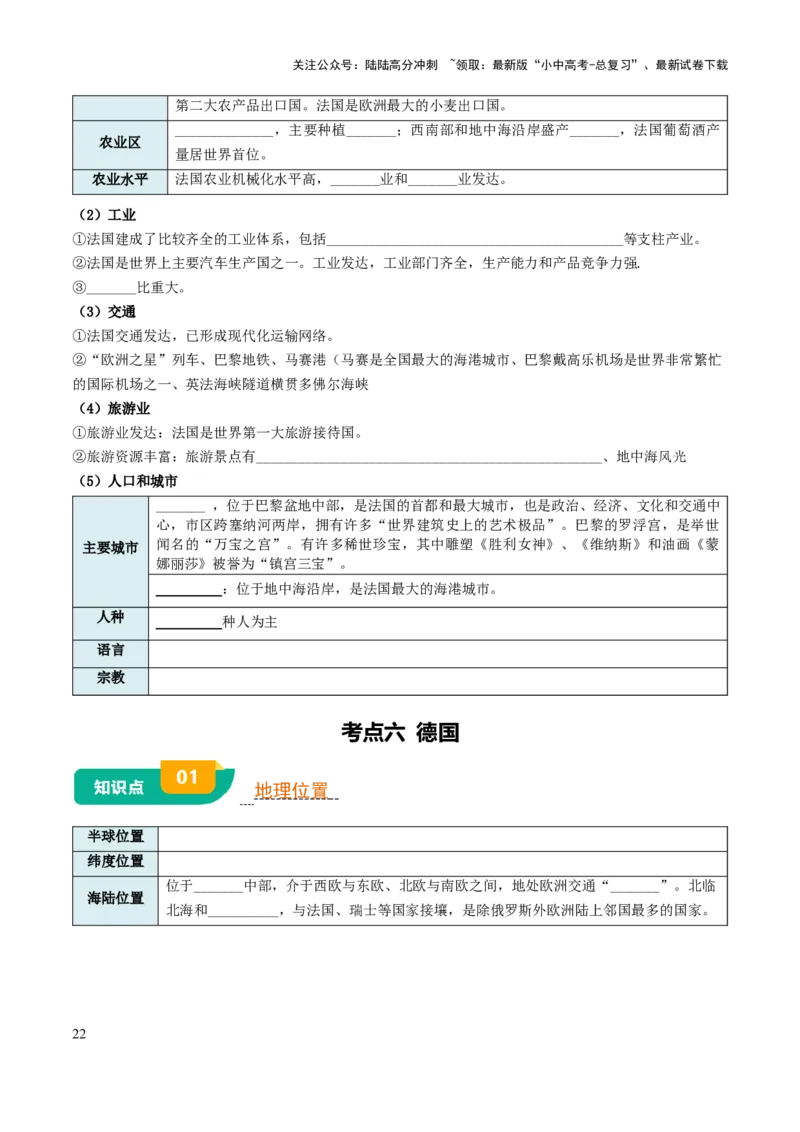 专题07认识国家-2025年中考地理知识点梳理（挖空版）_02中考总复习（2026版更新中）_09-地理-中考总复习_2025中考地理复习资料_2025年中考地理知识点_挖空版+背诵版