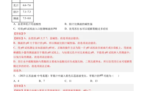 专题08常见的酸和碱（解析版）-好题汇编三年（2022-2024）中考化学真题分类汇编（全国通用）_02中考总复习（2026版更新中）_05-化学-中考总复习_2025年中考复习资料