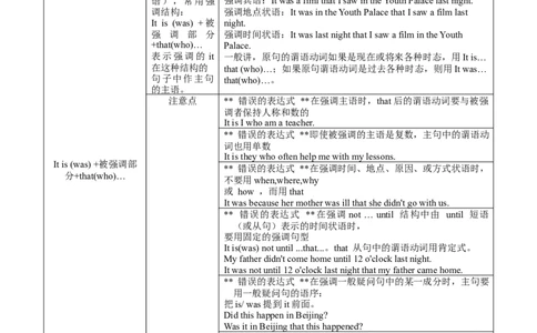 13强调句、省略句与倒装句(复习卡)-2024年高考英语一轮复习语法能力突破必备(PPT+复习卡+精练题)(通用版)_03高考英语_通用版（老高考）复习资料_2024年复习资料