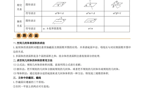 7.2空间几何体积与表面积（精讲）（学生版）_02高考数学_新高考复习资料_2024年新高考资料_一轮复习资料_完2024年高考数学一轮复习一隅三反系列（新高考）_学生版