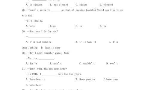 2013年贵州省铜仁市中考英语试题及答案_贵州中考_3.贵州中考英语（2008-2025）_铜仁英语12-24