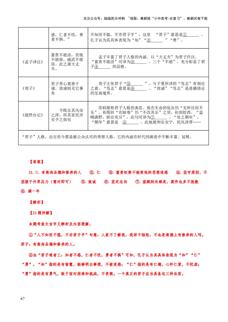 专题44文言文阅读之实词解释（知识梳理+练习）(解析版）_02中考总复习（2026版更新中）_01-语文-中考总复习_2025年中考资料_备战2025年中考语文一轮复习考点突破（全国通用）