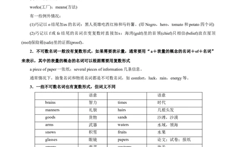 专题03-名词（解析版）-备战2022年新高考英语一轮复习考点一遍过_03高考英语_新高考复习资料_2022年新高考资料_2022年新高考英语一轮复习_备战2022年新高考英语一轮复习考点帮7.14更新
