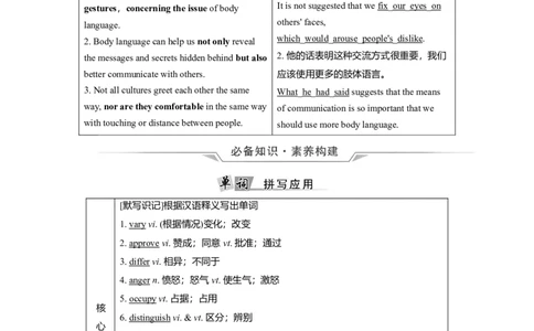 Unit4BodyLanguage教案_03高考英语_新高考复习资料_2022年新高考资料_2022年新高考英语一轮复习_2022届一轮复习（人教版）讲练结合7.23更新_选择性必修一Unit4BodyLanguage