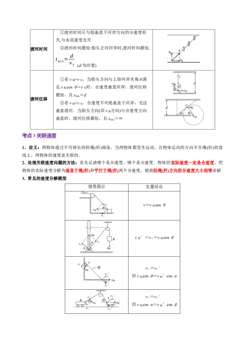专题03力与曲线运动（讲义）（解析版）_03高考英语_2025年新高考资料_二轮复习_01高考语文等多个文件_上好课2025年高考物理二轮复习讲练测（新高考通用）